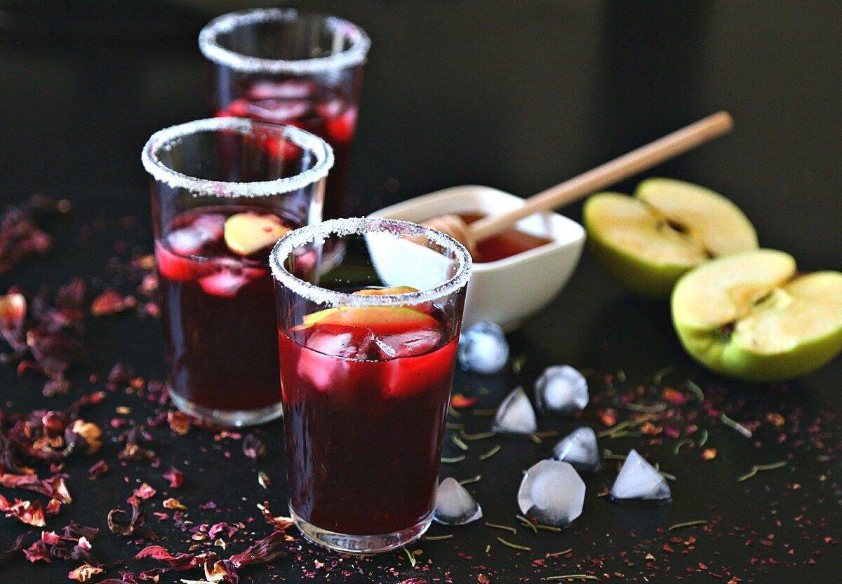 green-apples-with-ginger-hibiscus-iced-tea-7